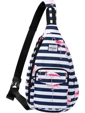 Women's Flamingo Resistant Sling Backpack For Adjustable Crossbody Bag